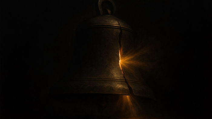 Warm amber gradient background